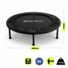 Domowa trampolina fitness 91 cm - czarna